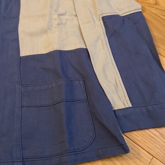 NWT Sandrine Rose Color-block Jacket, cotton/linen mix, size XS - Picture 4 of 6